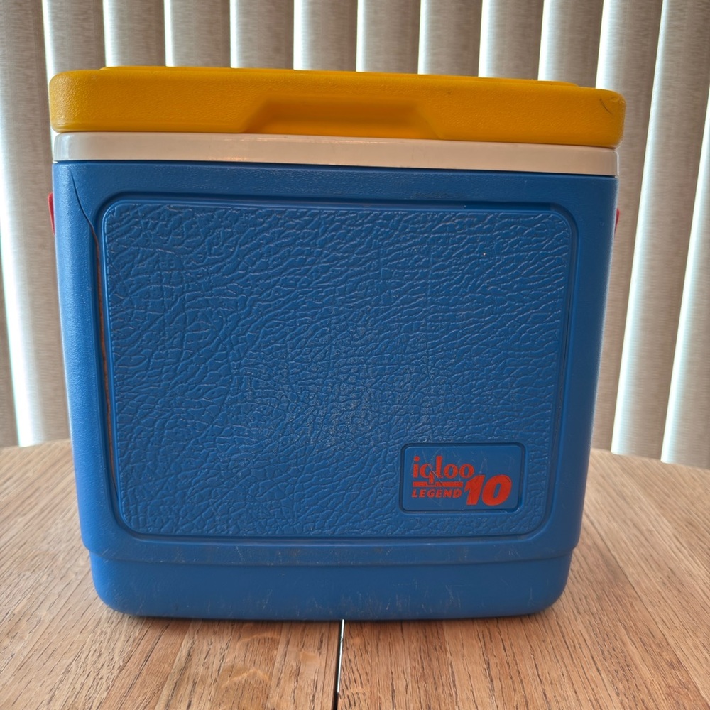 Igloo Blue and Yellow Cooler